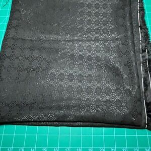 Elegant Black Patterned Fabric